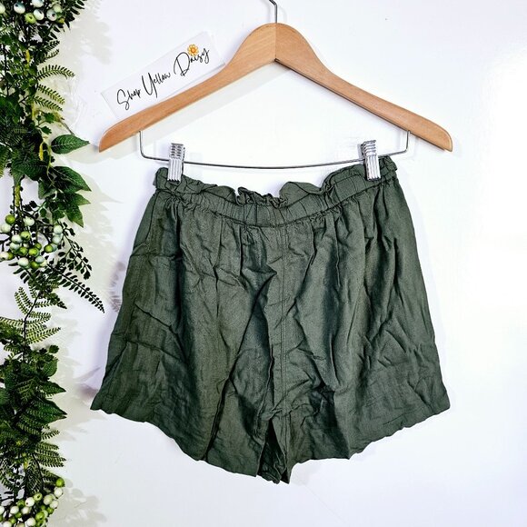 Green Rayon Shorts By Blue Rain Size S ~ S70.6‎ - Picture 2 of 6